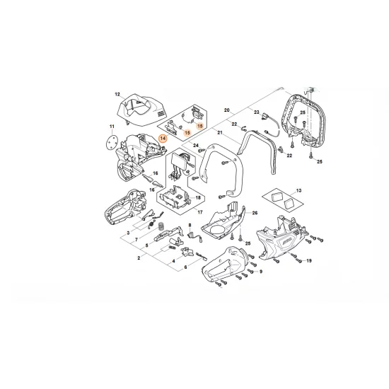 STIHL  Dźwignia blokady HA07 430 9801